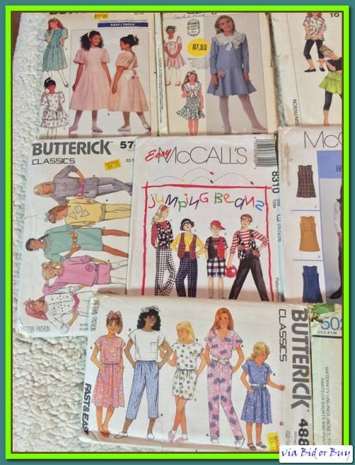 PATTERN JOBLOT: 15 KIDDIES PATTERNS