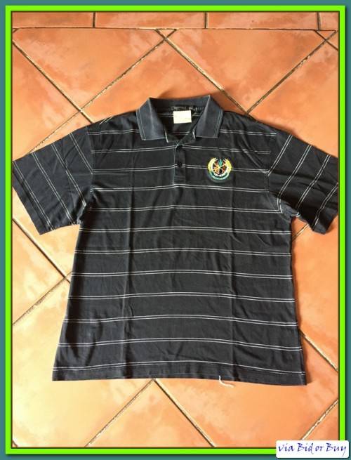COLLECTORS ITEM - GOLF T-SHIRT: SOUTH AFRICA NATIONAL WAR COLLEGE (L)