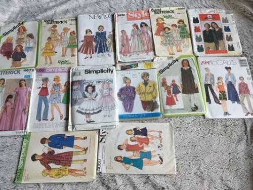 PATTERNS KID JOBLOTS B: 14 KIDDIES PATTERNS