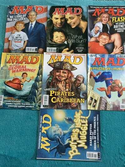 MAD MAGAZINES (7 BOOKS) - 2007 #413-419