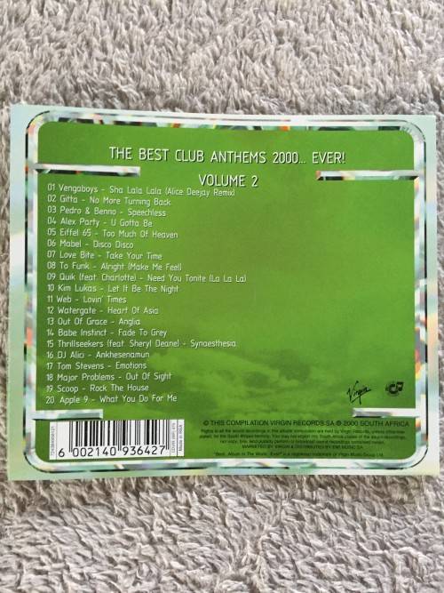 CD - THE BEST CLUB ANTHEMS 2000 (VOLUME 2)