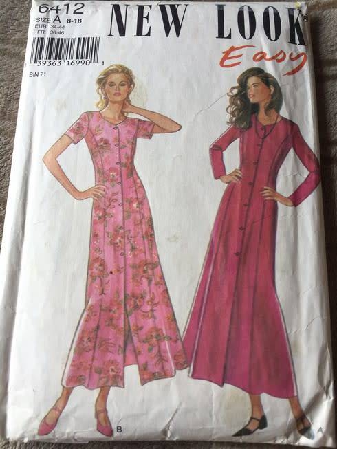 PATTERN NEW LOOK 6412 - DRESS (SIZE 8-18)