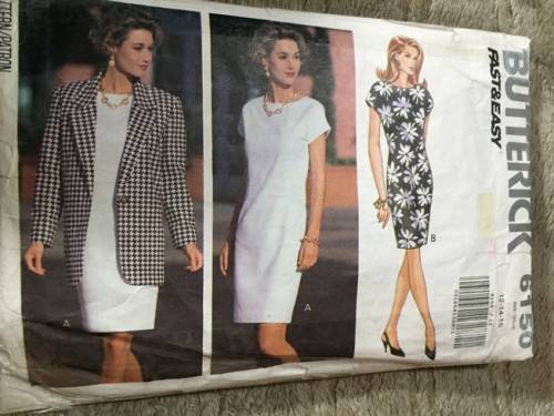 PATTERN BUTTERICK 6150 - JACKET & DRESS (SIZE 12-14-16)