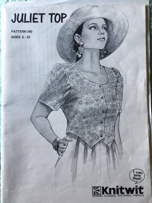 PATTERN KNITWIT 340 - JULIET TOP (SIZE 6-22)