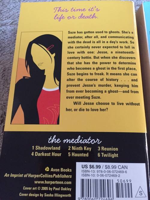 4 X BOOKS (SOFTCOVER) - THE MEDIATOR : TWILIGHT//NINTH KEY//REUNION//DARKEST HOUR: MEG CABOT