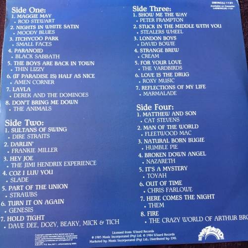 LP VINYL - THE GREAT BRITISH ROCK INVASION (2 LPS)(VERY GOOD/MINT) ROD STEWART, MOODY BLUES ETC)