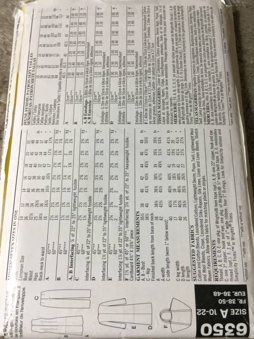 PATTERN NEW LOOK 6350 (UNUSED) - WHOLE WARDROBE (SIZE 6-22)