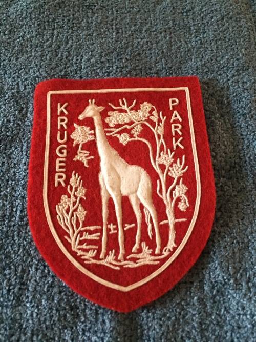 KRUGER NATIONAL PARK - FELT BADGE (GIRAFFE)(CIRCA 1970/80)