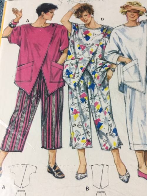 PATTERN BURDA 6315 (UNUSED) - PANTS and UNUSUAL JACKET (SIZE 8/10-20/40)
