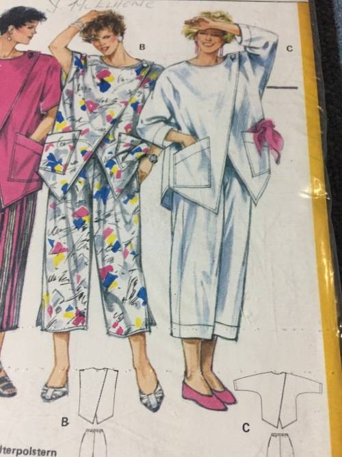 PATTERN BURDA 6315 (UNUSED) - PANTS and UNUSUAL JACKET (SIZE 8/10-20/40)