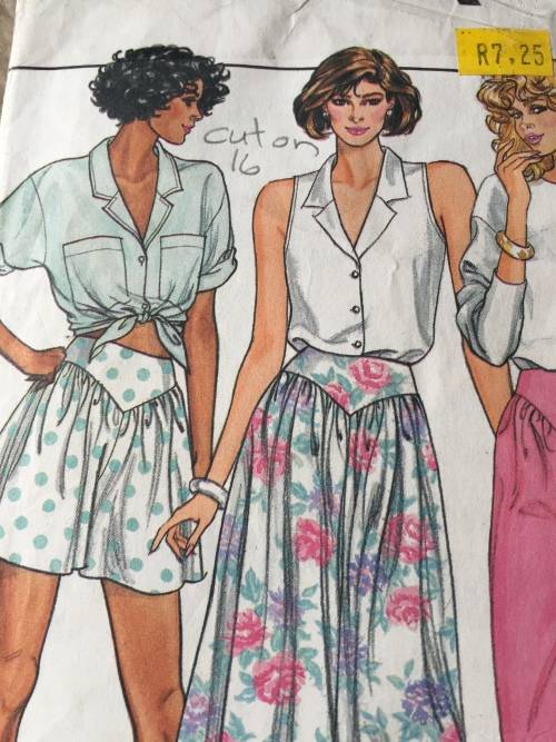 PATTERN BUTTERICK 3773 (CUT ON 16) - SKIRT,CULOTTES,PANTS (SIZE 12-14-16)