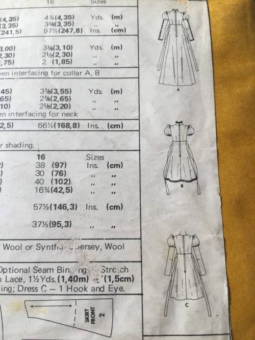 PATTERN MCCALL`S 3871 (VERY VINTAGE, TIDY PATTERNS) - ONE-PIECE DRESS (SIZE 14)