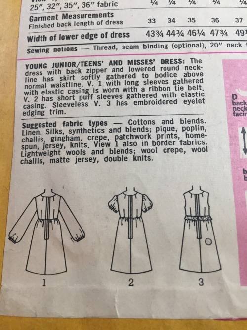 PATTERN SIMPLICITY 8639 (VINTAGE, NEAT & TIDY) - DRESSES (SIZE 10)
