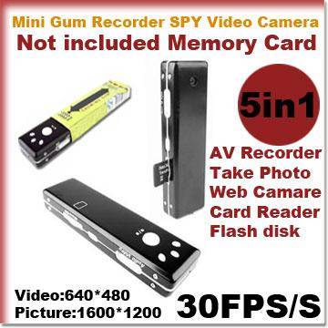 Mini Gum Video Recorder Spy Camera Webcam 640*480 DVR
