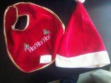 Beautiful Baby Chrismas Hat and Bib set(RED)- GET INTO THE SPIRIT OF XMAS- Adorable