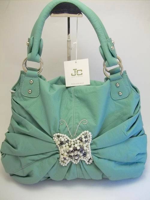 Gorgeous**Jacky&Celine** Luxury Italian Ladies large handbag in Mint Green -Must Have this season!