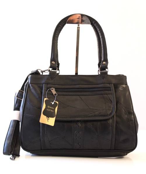 Ladies Genuine Patch Leather Hand Bag