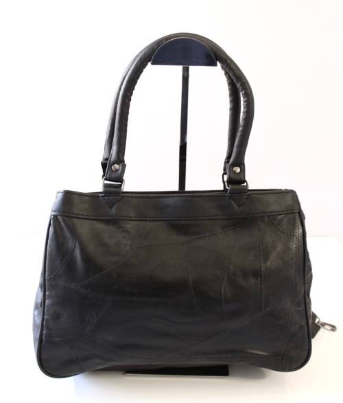 Ladies Genuine Patch Leather Hand Bag