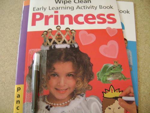 Wipe Clean - Early Learning Activity Book- PRINCESS