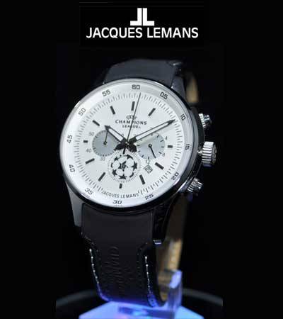 * FREE SHIP*!JACQUES LEMANS SPECIAL EDITION CHAMPIONS LEAGUE WATCH WBOX/PAPERS*R5299*