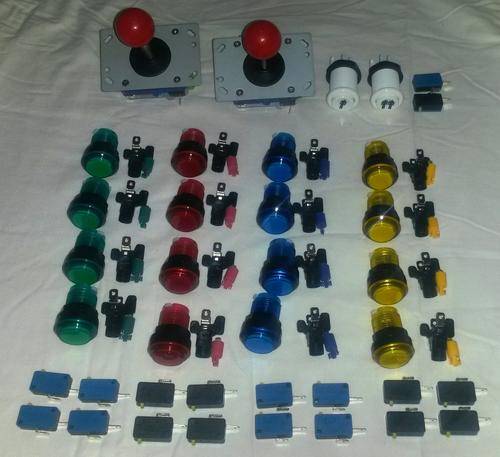 Arcade joystick and button set