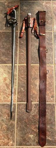 Beautiful ceremonial officers sword with scabbard