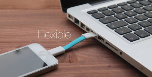 Tiny keyring phone charger - for iOS