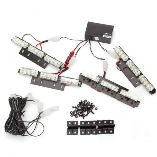 LED Grill Strobing light kit - White,orange,Red colours available
