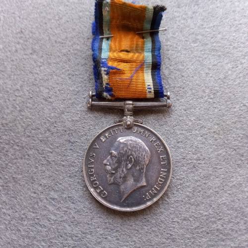 1 X WW 1 FULL SIZE GEORGE 5TH 1914-1918 MEDAL AWARDED TO PTE. E.J. ATKINS S.A.M.C.