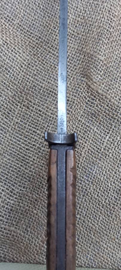 WW1 GERMAN IMPERIAL ARMY BUTCHERS BLADE BAYONET BY SIMPSON and CO. SUHL1915 WITH SCABBARD