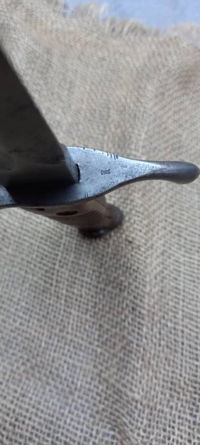 WW1 GERMAN IMPERIAL ARMY BUTCHERS BLADE BAYONET BY SIMPSON and CO. SUHL1915 WITH SCABBARD