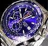 *Bargain Buy*SEIKO MENS CHRONOGRAPH FLIGHTMASTER PILOT MARINE BLUE DIAL WATCH SND255P1 AT NO RESERVE