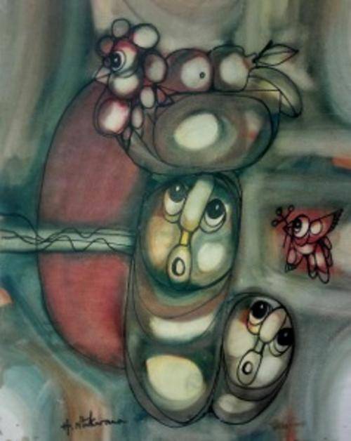South African Soweto Township Art - Hargreaves Ntukwana (SA 1938 - 1998)