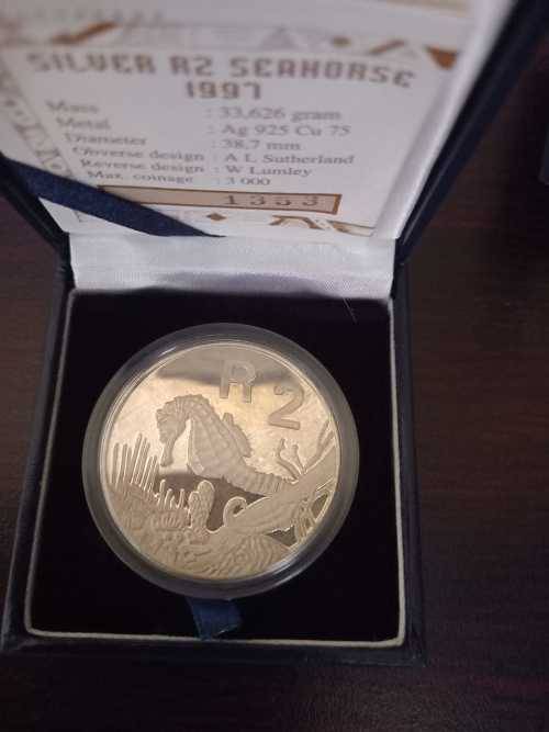1 oz Silver Proof Knysna Seahorse