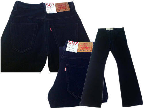 Mens Levi 507 Bootcut Denim in Black