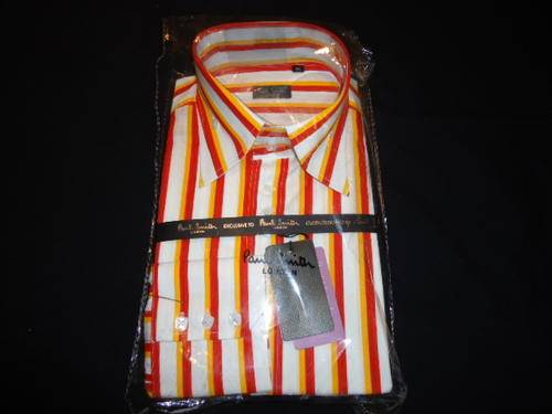 PAUL SMITH High Collar Shirt - X Large Slim Fit