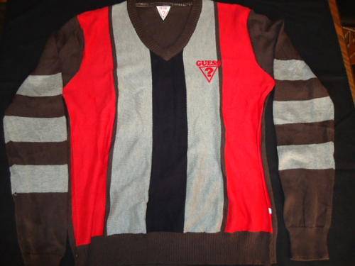 Funky GUESS Jersey - Large Slim Fit