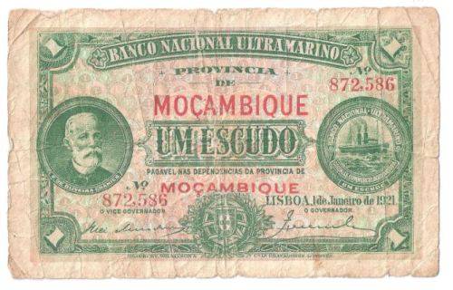 1921 *Mozambique* Note! ***CRAZY R1 Auction!***