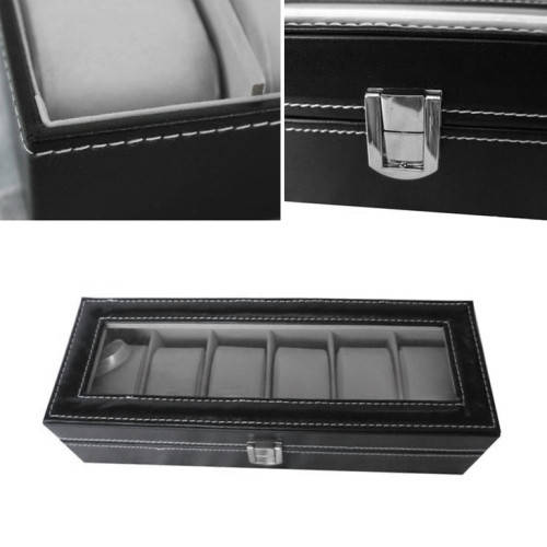 6 slots watch display box