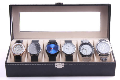 6 slots watch display box