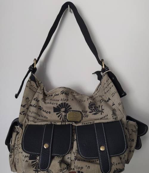 Cotton Road sling bag, CLOSING DOWN SALE canvasandlether, size: 28x26x13cm