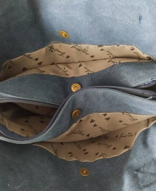 Cotton Road bag, CLOSING DOWN SALE shoulder/sling bag with windmillandheart pattern, size:36x27x12cm