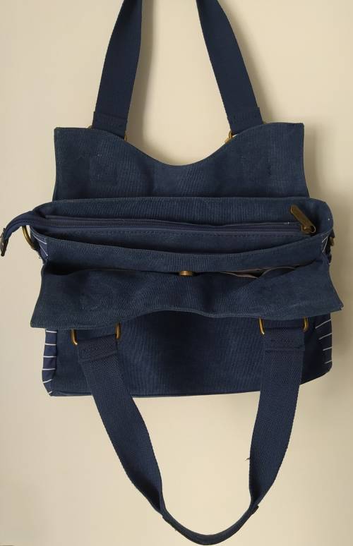 Cotton Road bag, CLOSING DOWN SALE shoulder/sling bag with windmillandheart pattern, size:36x27x12cm