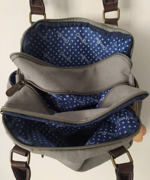 Cotton Road bag, CLOSING DOWN SALE shoulder/sling bag with windmill pattern, size: 37x25x16cm