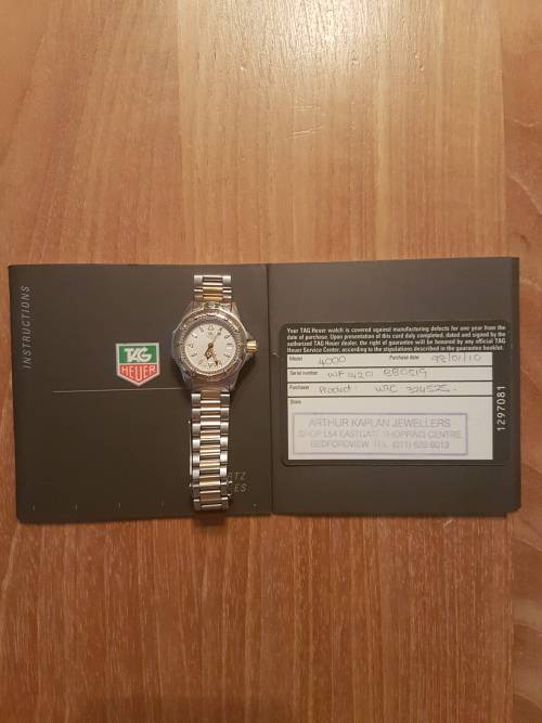 Tag Heuer Aquaracer Professional series stainless steel & gold woman's watch