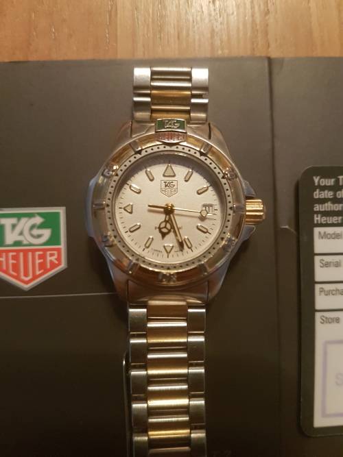 Tag Heuer Aquaracer Professional series stainless steel & gold woman's watch