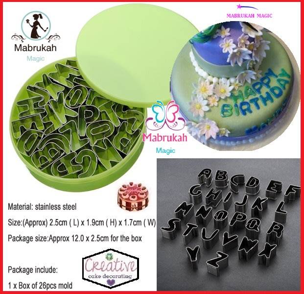 ***ONLY R1 BID INCREMENTS***NEW***26 LETTER ALPHABET COOKIE/FONDANT CUTTER***AMAZING***BID PER ITEM!