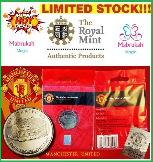 *NEW***THE ROYAL MINT MANCHESTER UNITED MEDAL***SIZZLING DEAL*BUY PER ITEM!!!