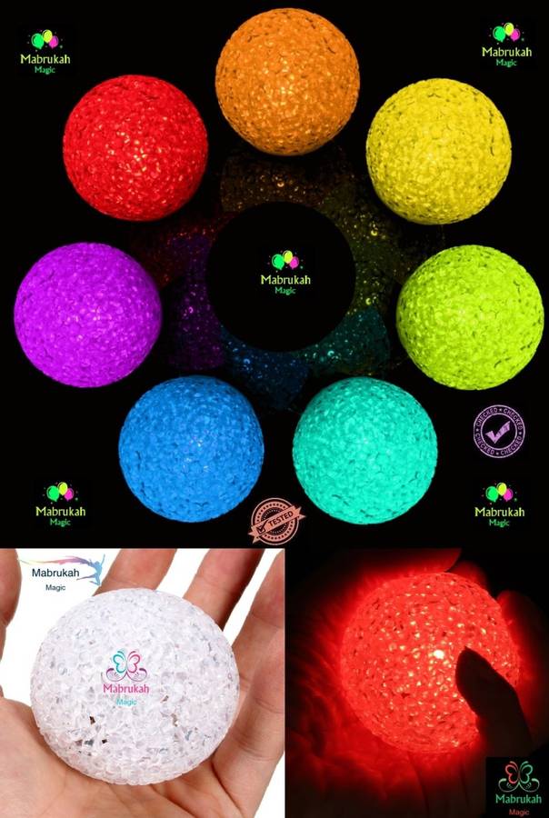***FESTIVE XMAS AUCTION***RAINBOW LED COLOR CHANGING PVC CRYSTAL BALL FESTOON LAMP***BID PER ITEM***