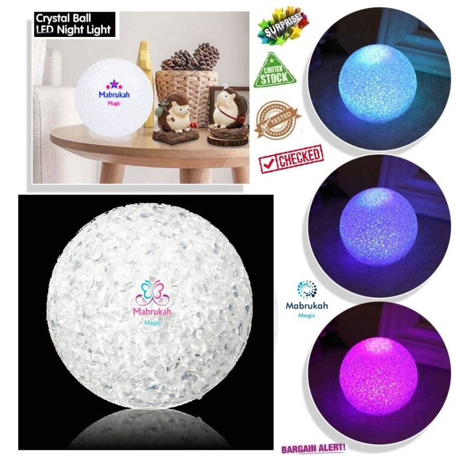 ***FESTIVE XMAS AUCTION***RAINBOW LED COLOR CHANGING PVC CRYSTAL BALL FESTOON LAMP***BID PER ITEM***